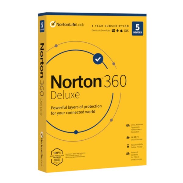 Norton 360 Deluxe (5 Device/Up to 50GB)