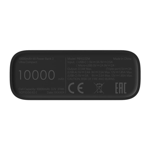 Xiaomi 10000mAh Mi Power Bank 3 Ultra Compact - Black - Image 4