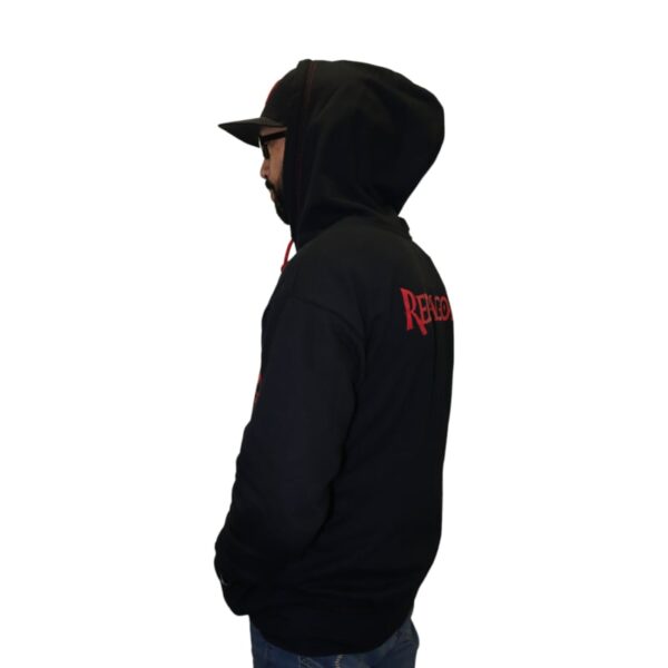 REDRAGON HOODIE WITH FRONT and BACK LOGO - BLACK - LARGE - Image 4