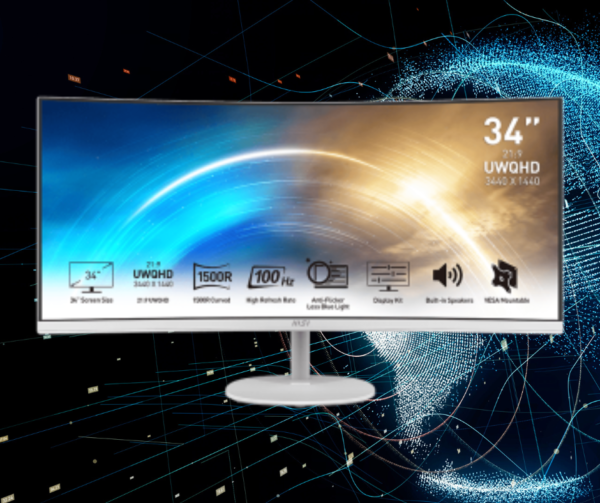MSI PRO MP341CQ 34" WQHD Curved Monitor